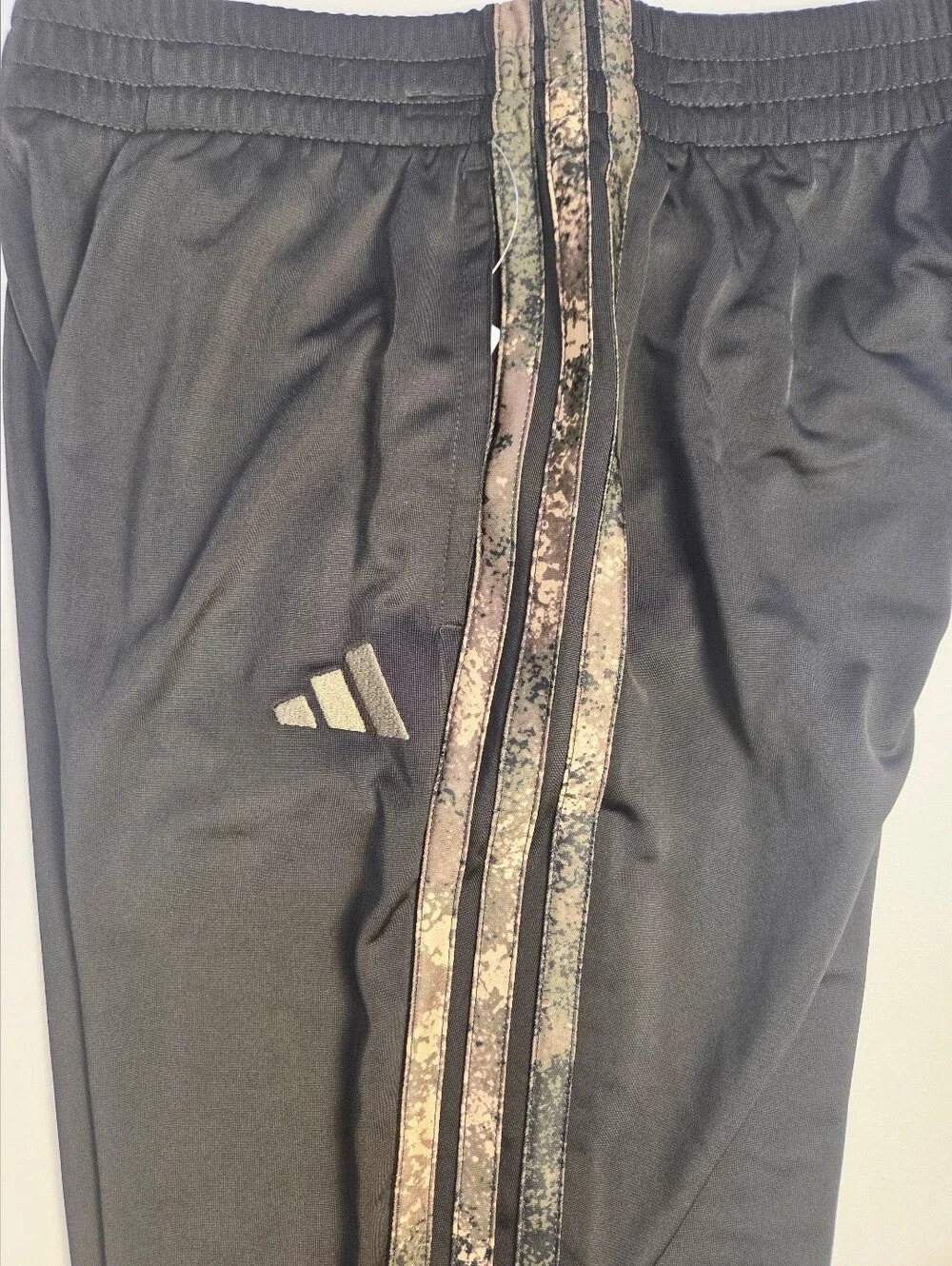 Adidas Kids Black Track Jacket & Pants Set - Black with Metallic Accents